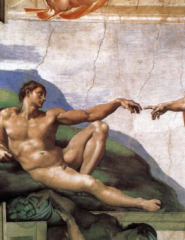 CERQUOZZI, Michelangelo Adam was born Sweden oil painting art